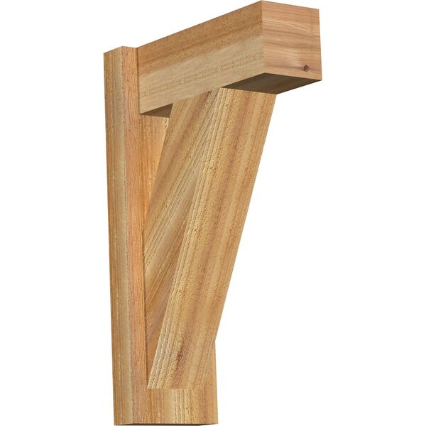 Ekena Millwork Traditional Block Rough Sawn Outlooker, Western Red Cedar, 6"W x 14"D x 22"H OUT06X14X22TRA05RWR - main